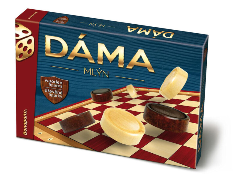 Bonaparte Dáma a mlýn dřevěné kameny společenská hra